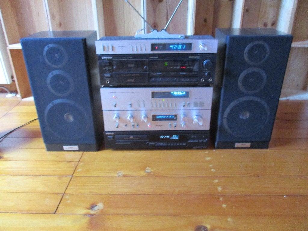 Vintage stereoketen Pioneer en Sony: in redelijk goede staat, Deck cassettes ou Lecteur-enregistreur de cassettes, Enlèvement