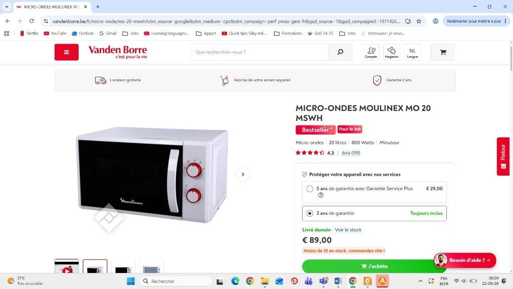 Moulinex magnetron - magnetron, Ophalen, Gebruikt, Tussenbouw, Microgolfoven