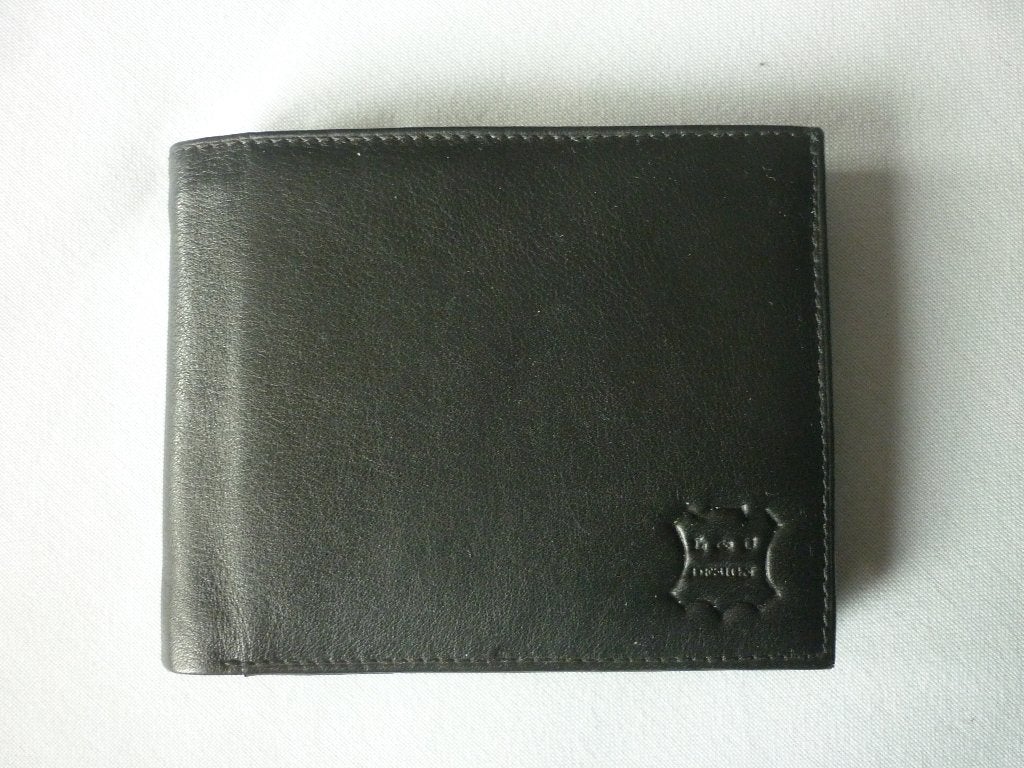 Lederen Herenportefeuille L&O Design, Handtassen en Accessoires, Overige merken, Zwart, Nieuw, Ophalen of Verzenden