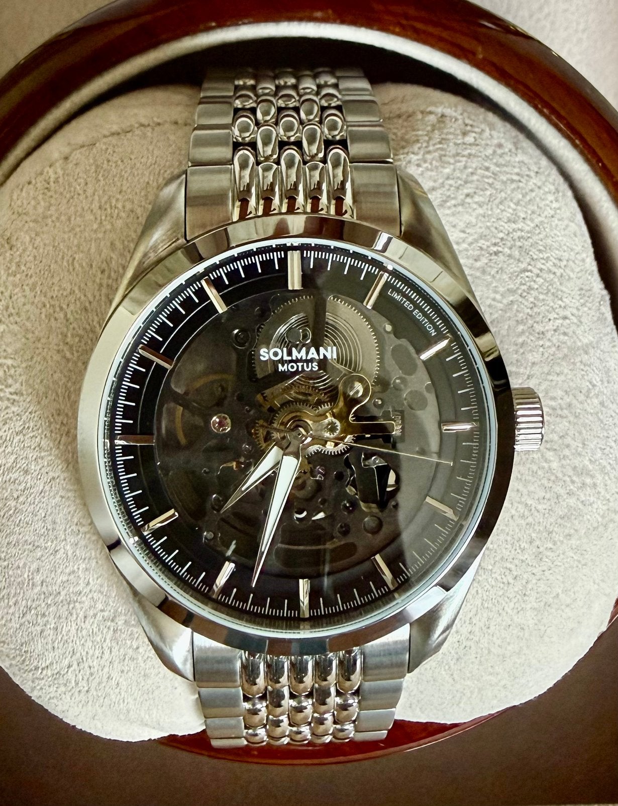 MECHANISCHE SKELETON SOLMANI MOTUS SILVER TWV999€! 💯%NIEUW!, Enlèvement ou Envoi, Neuf