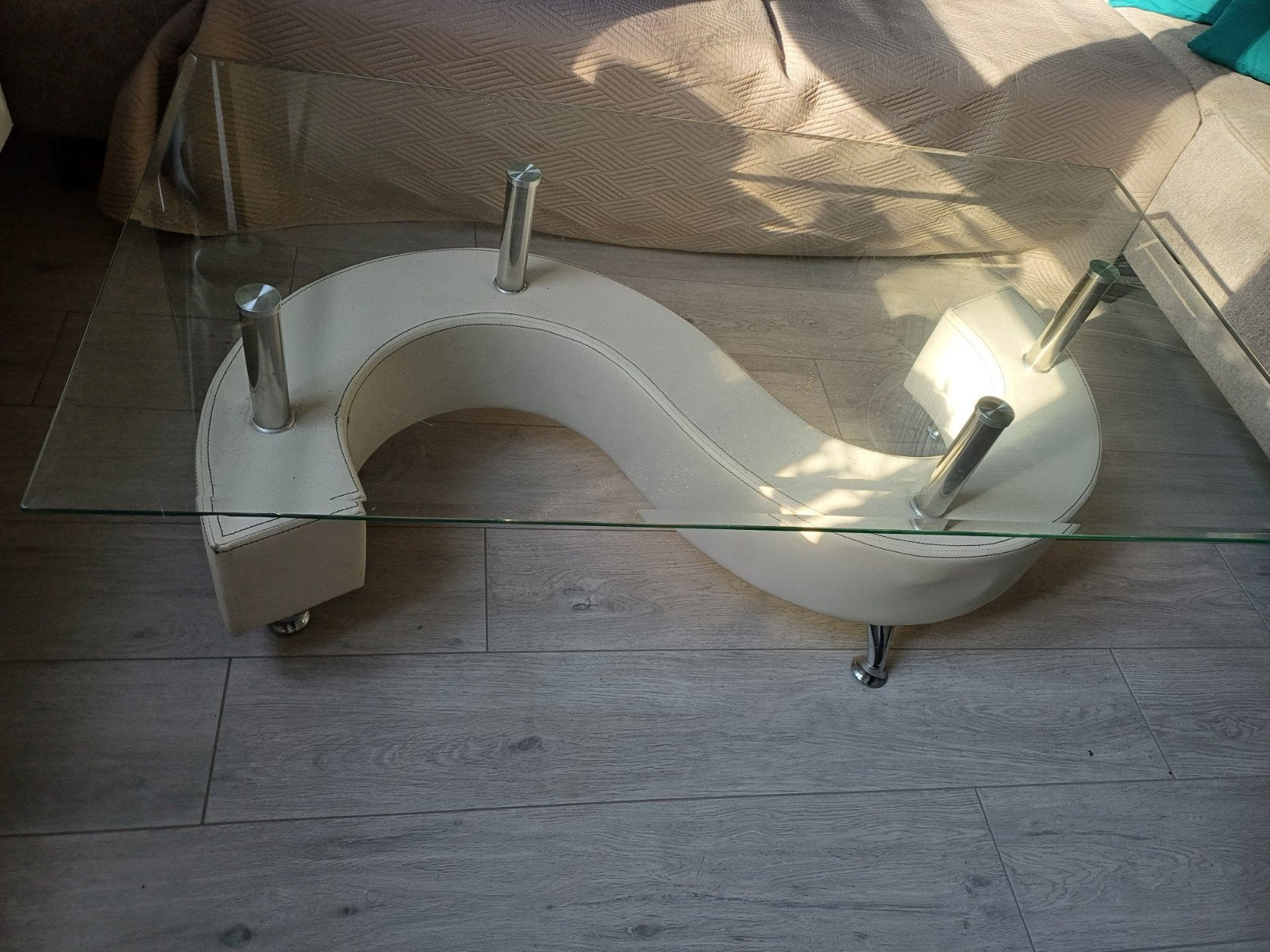 Table basse, 150 à 200 cm, Moins de 50 cm, Verre, Enlèvement