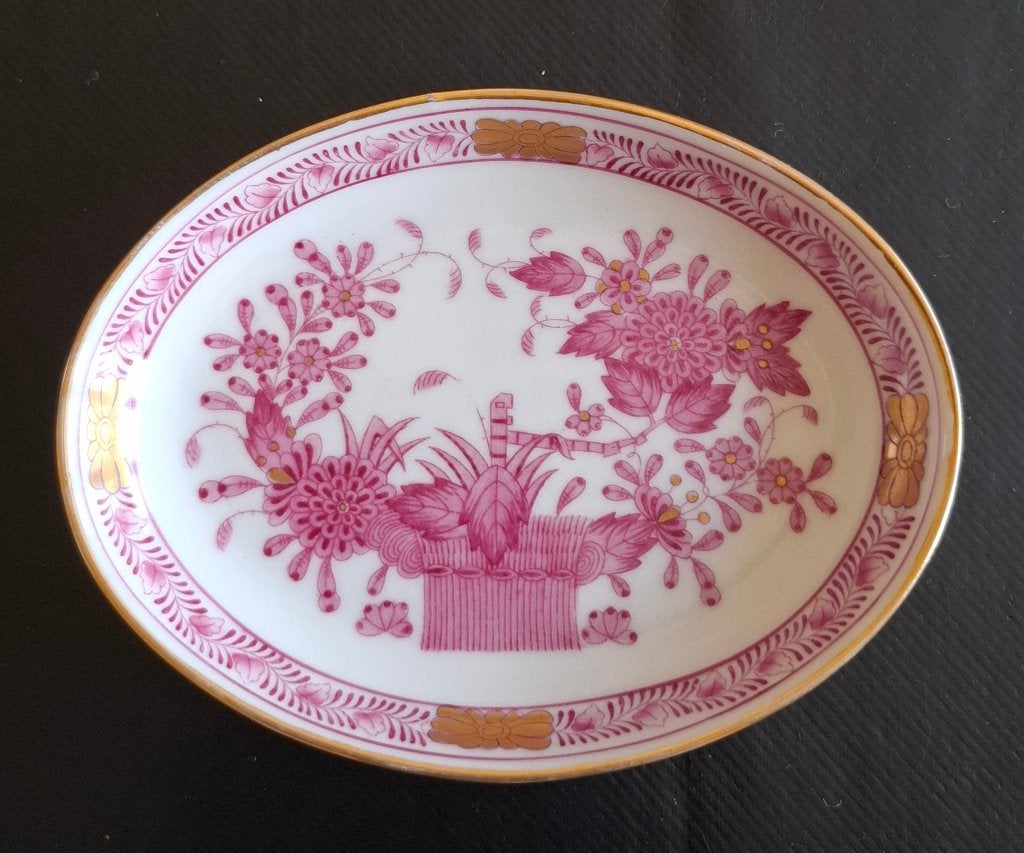 Coupelle ovale - Porcelaine fine HEREND, Enlèvement