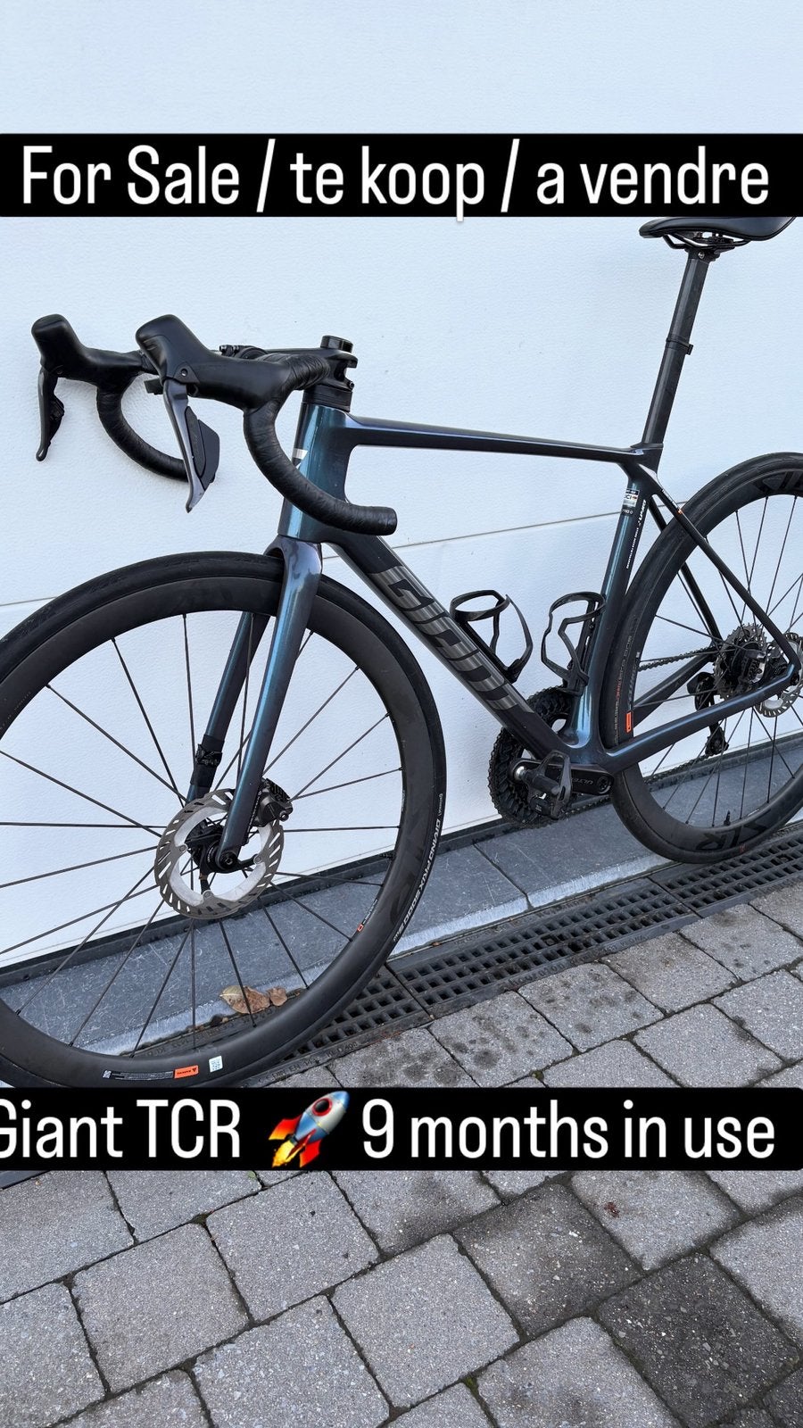 Giant TCR M 9 maanden oud MOET WEG WEGENS NIEUWE TEAMFIETSEN, Enlèvement, Comme neuf, Carbone
