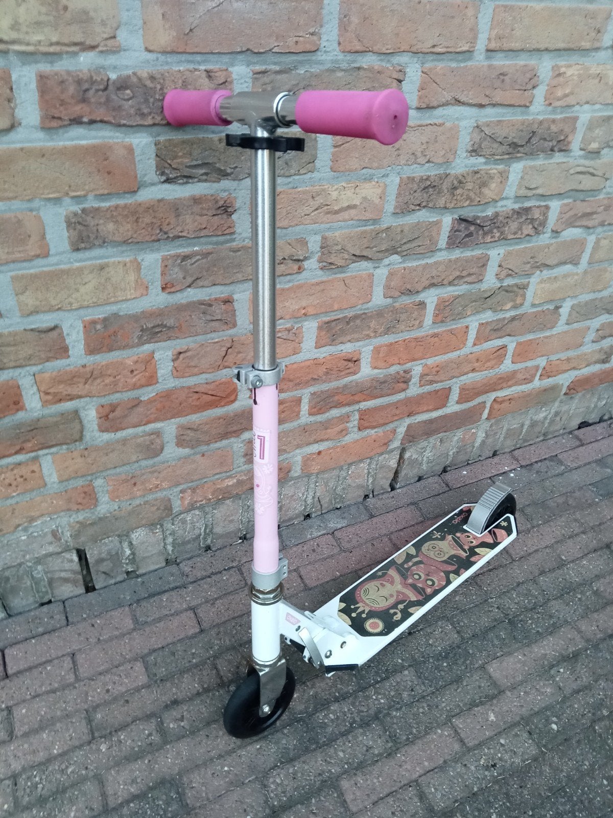 roze met witte step, Enlèvement, Utilisé, Step simple, Oxelo (Decathlon)