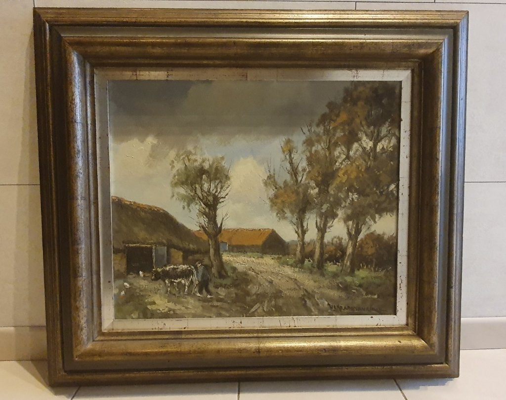 Olieverfschilderij van Hendrik Cornelis Kranenberg jr., Ophalen, Doek