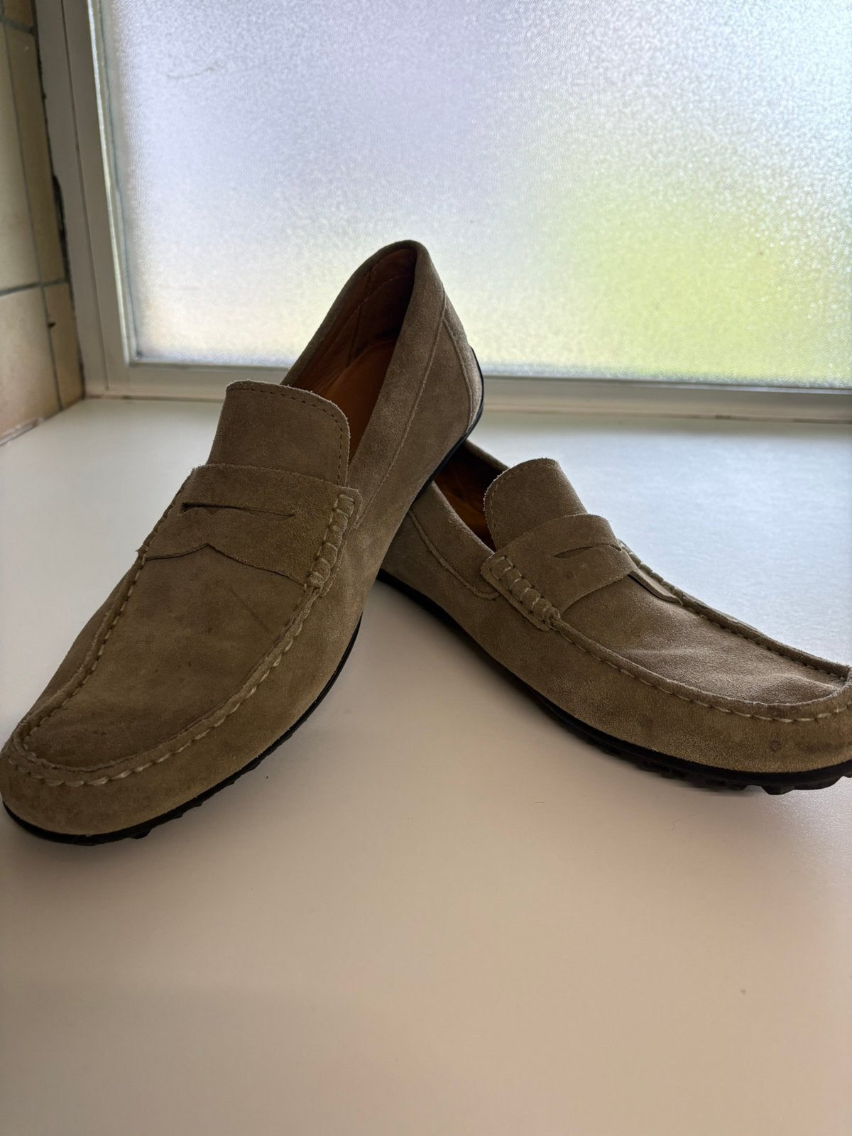 Mocassins homme GEOX Respira en daim – Taille 46, Enlèvement ou Envoi, Comme neuf