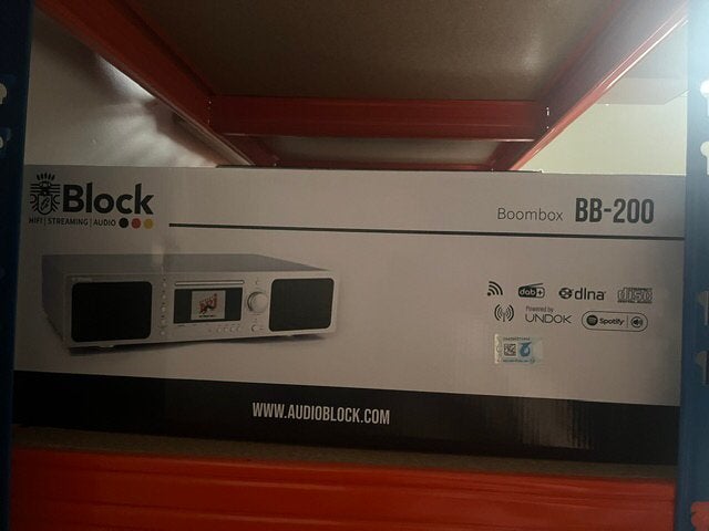 Boombox BB 200 Internet-Receiver, merk BLOCK (showmodel), Overige typen, Zo goed als nieuw, 60 tot 120 watt, Bluetooth
