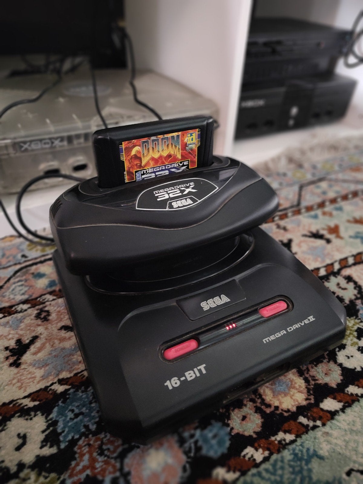 Sega 32x console add on, Games en Spelcomputers, Spelcomputers | Sega, Ophalen, Gebruikt, Zonder controller, Mega Drive