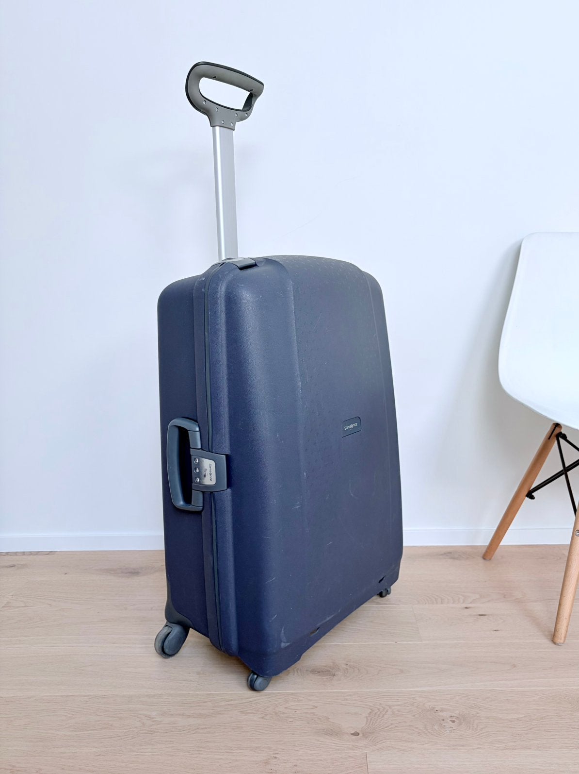 Samsonite grote koffer - 87,5 liter, Ophalen, Uitschuifbare handgreep, Gebruikt, Hard kunststof