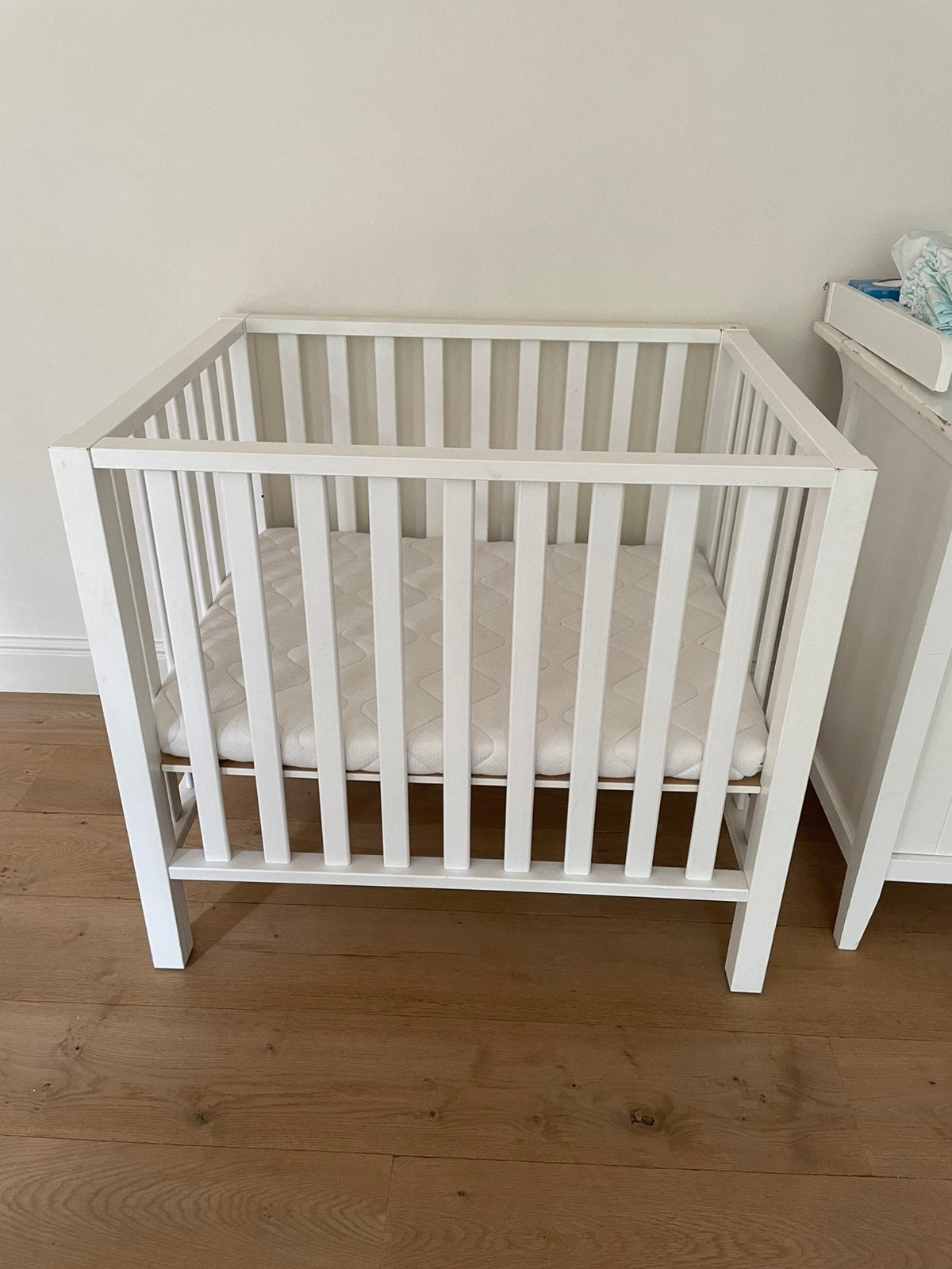 Baby park wit, Kinderen en Baby's, Babyparken, Ophalen, Gebruikt, Rechthoekig, In hoogte verstelbaar