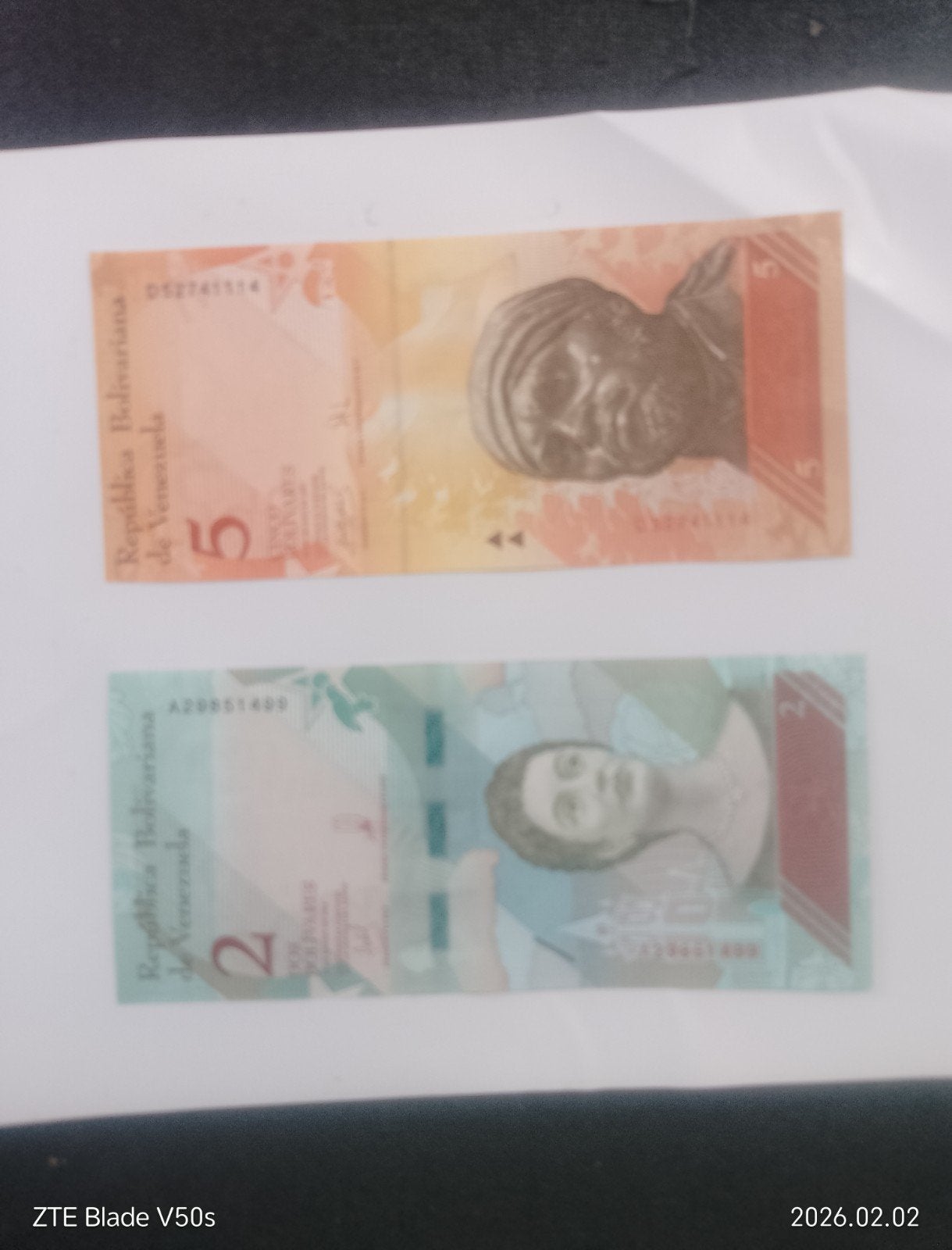 Venezuela 2 bankbilje Met Wildlife Motive, Ophalen of Verzenden