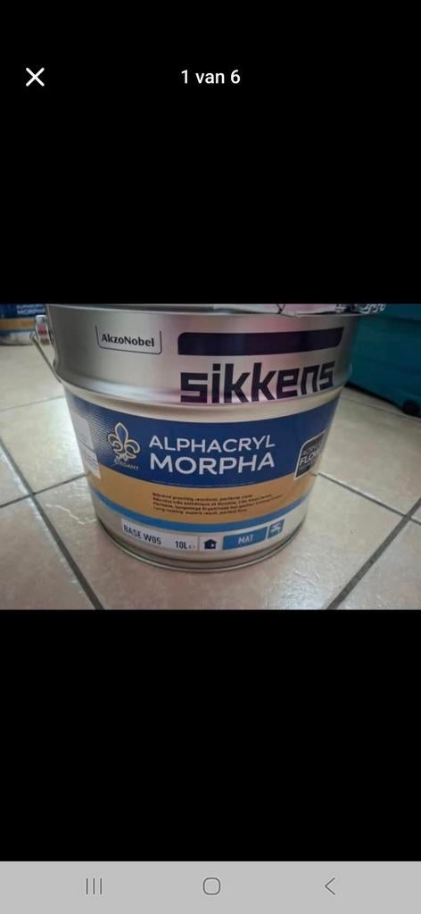 Verfpot sikkens nieuw!, Enlèvement, Peinture