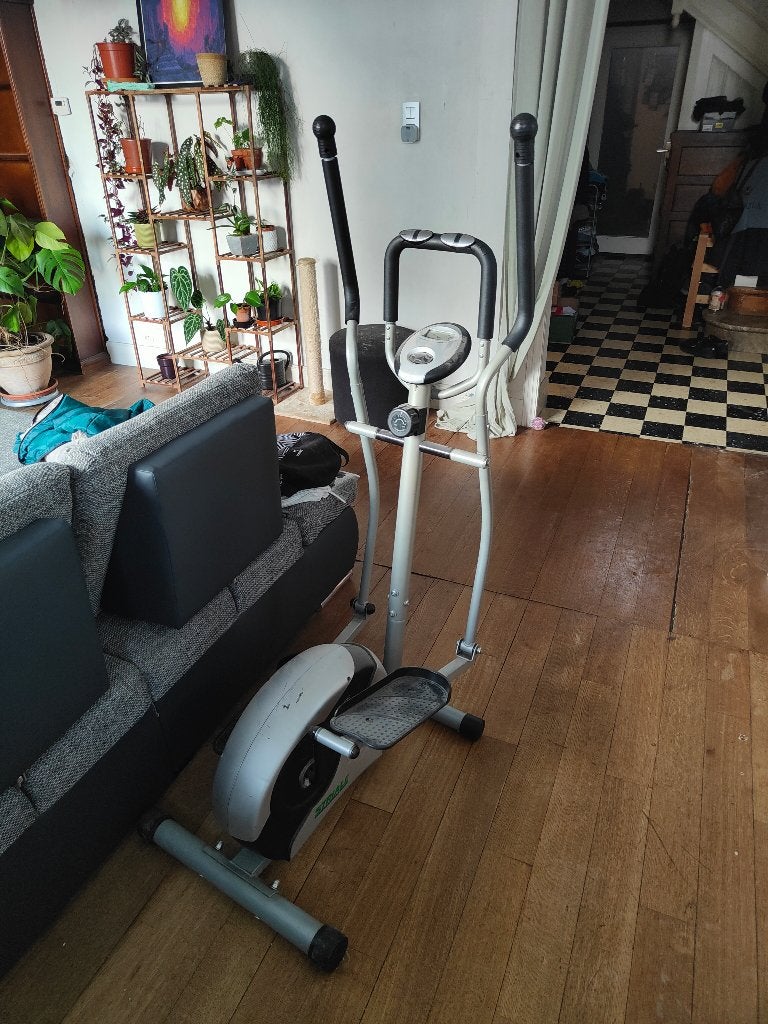 Velo Eliptique + Leg Magic, Enlèvement, Utilisé, Jambes, Métal