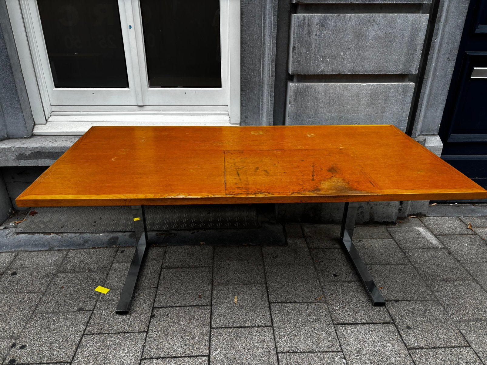 Modernistische bureautafel, Ophalen, Gebruikt, Hout, 180 cm