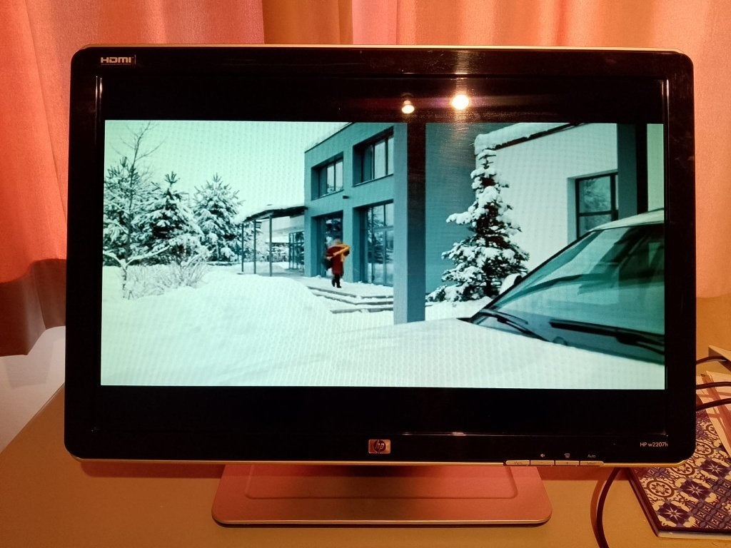 MONITOR HP w2207h 22" HDMI VGA-audio-USB-luidspreker:, Ophalen, Ingebouwde speakers, Gebruikt, HDMI