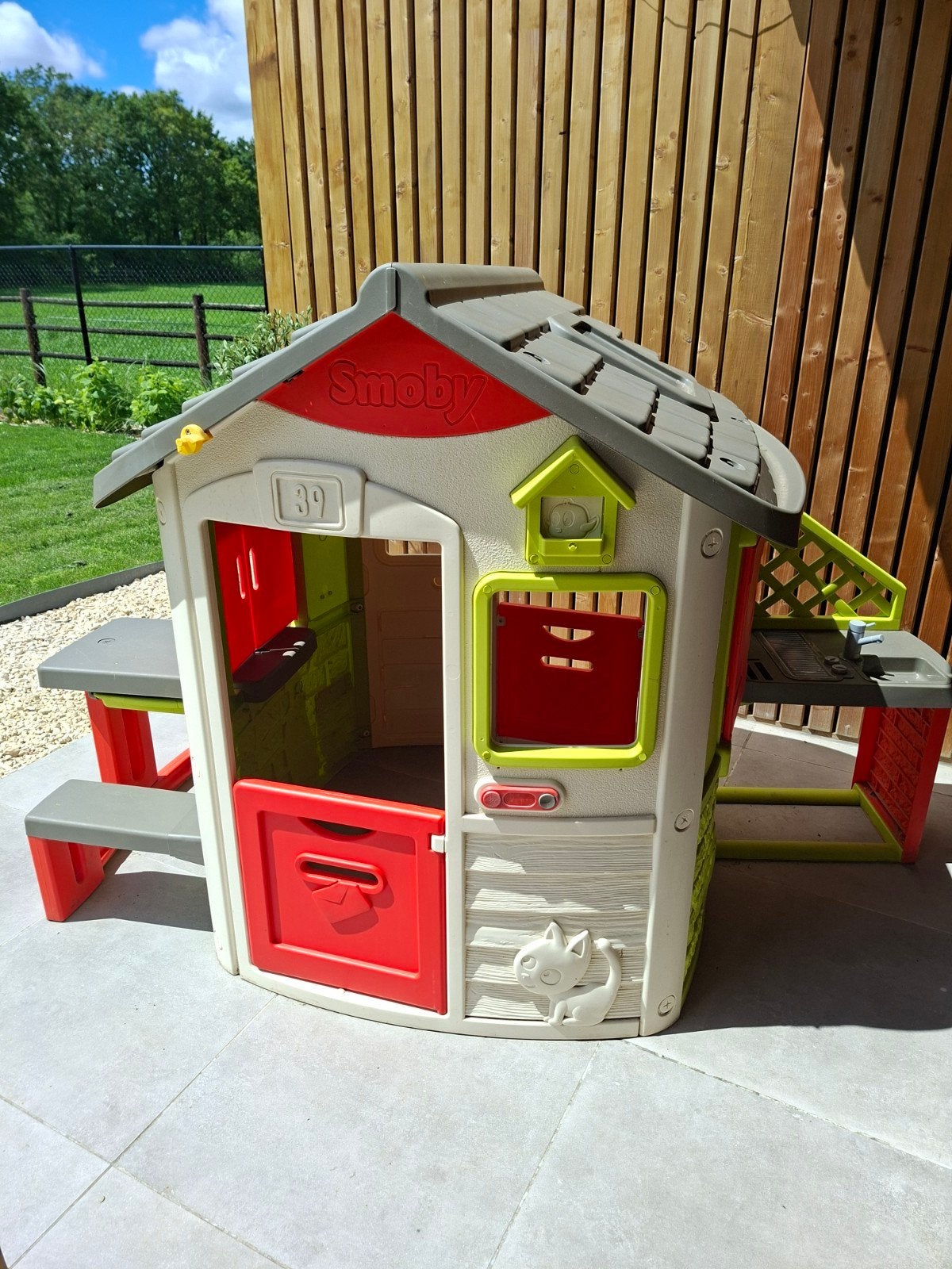 Smoby speelhuis, Ophalen