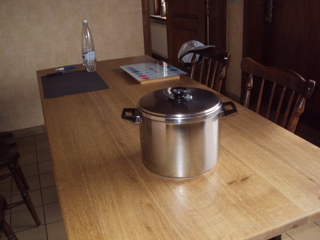 kookpot Demeyere, Huis en Inrichting, Ophalen, Zo goed als nieuw, Inox