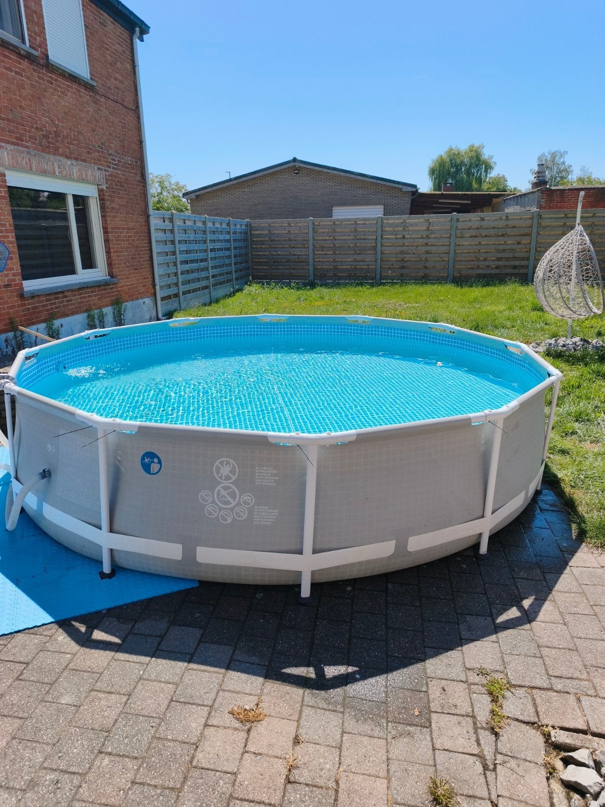 Zwembad Intex 3,66m op 76cm lees beschrijving, Ophalen