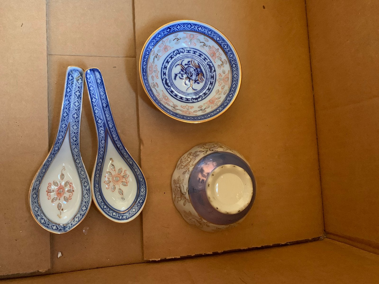 Lepel en kom, Antiek en Kunst, Antiek | Keramiek en Aardewerk, Ophalen of Verzenden