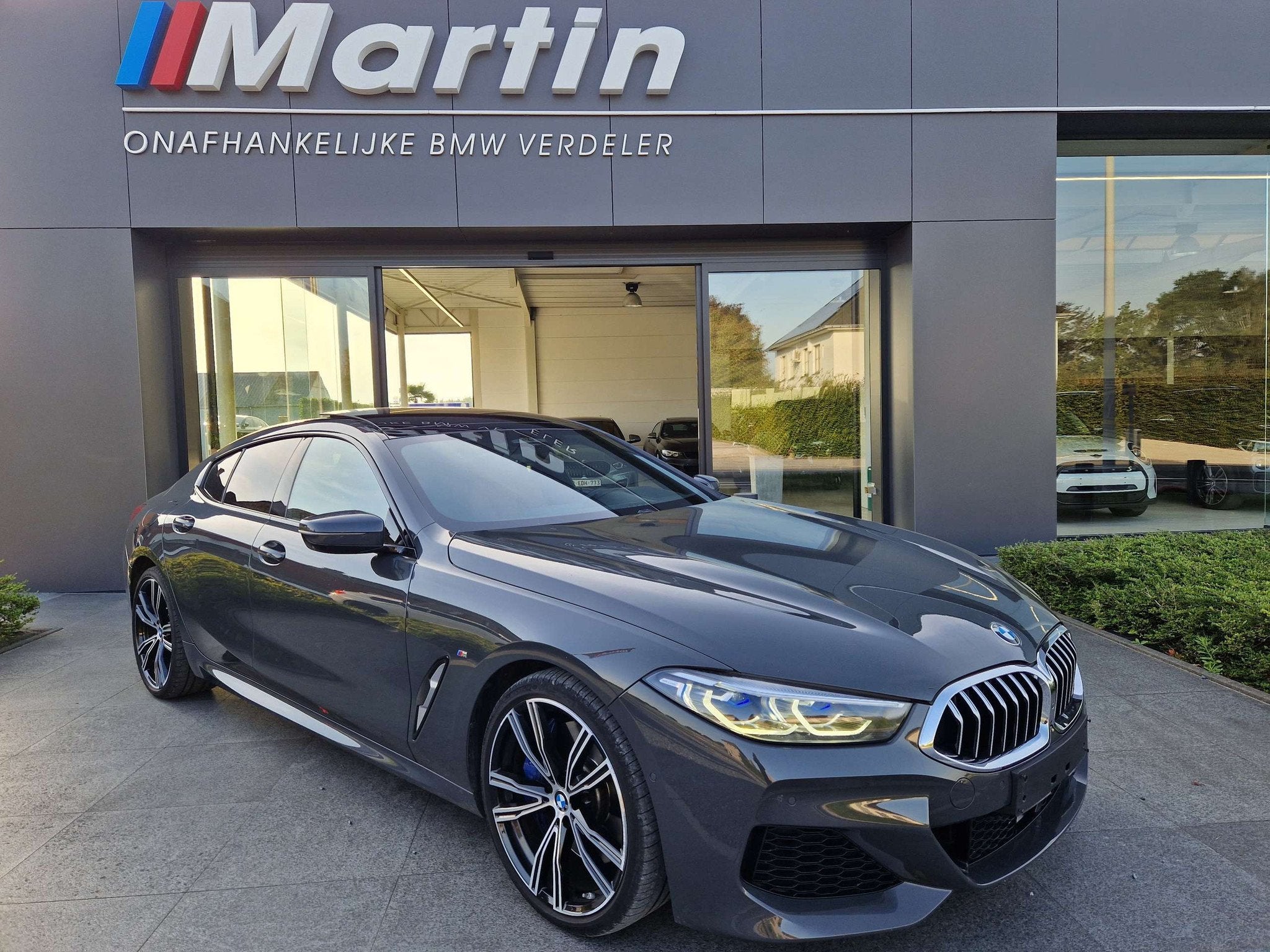 BMW 8 Serie 840 iXAS Gran Coupe Dravitgrau Msport/ Panodak/, Autos, Cuir, Argent ou Gris, Achat, Entreprise
