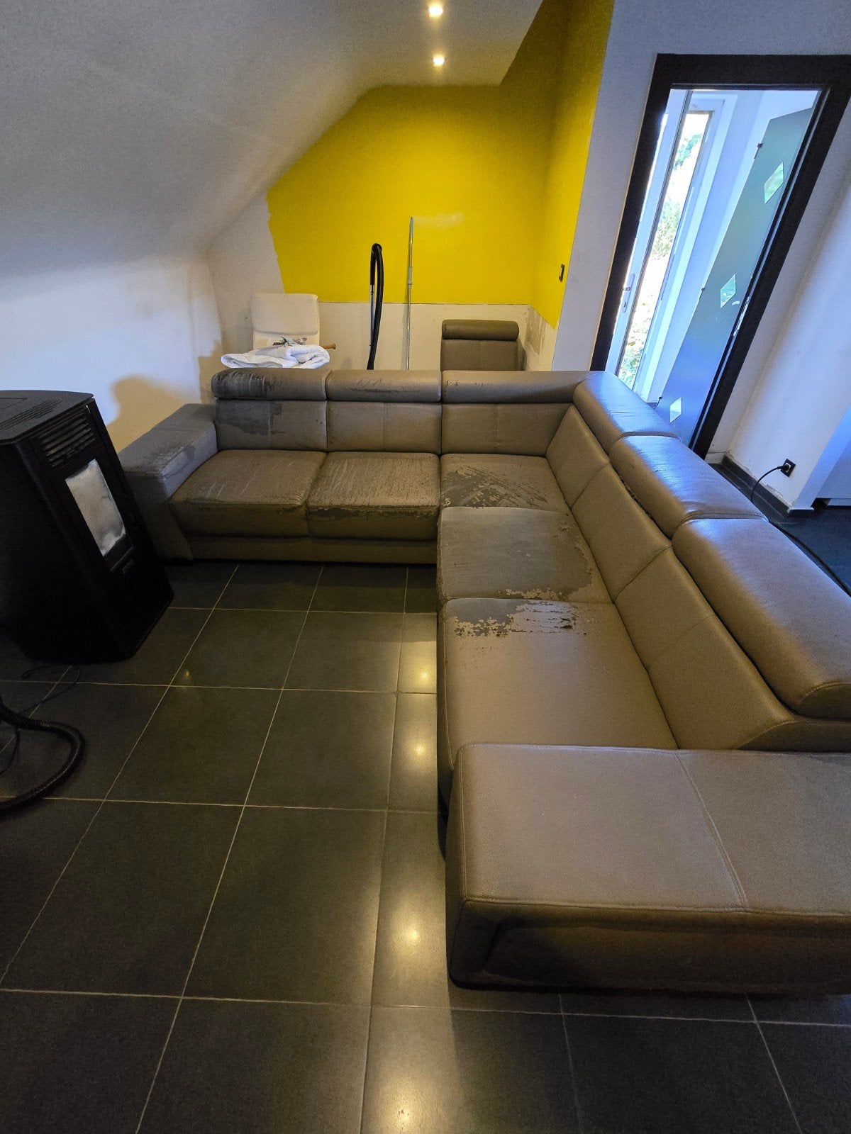 divan à donner, Huis en Inrichting, Ophalen, Gebruikt, 75 tot 100 cm, 250 tot 300 cm