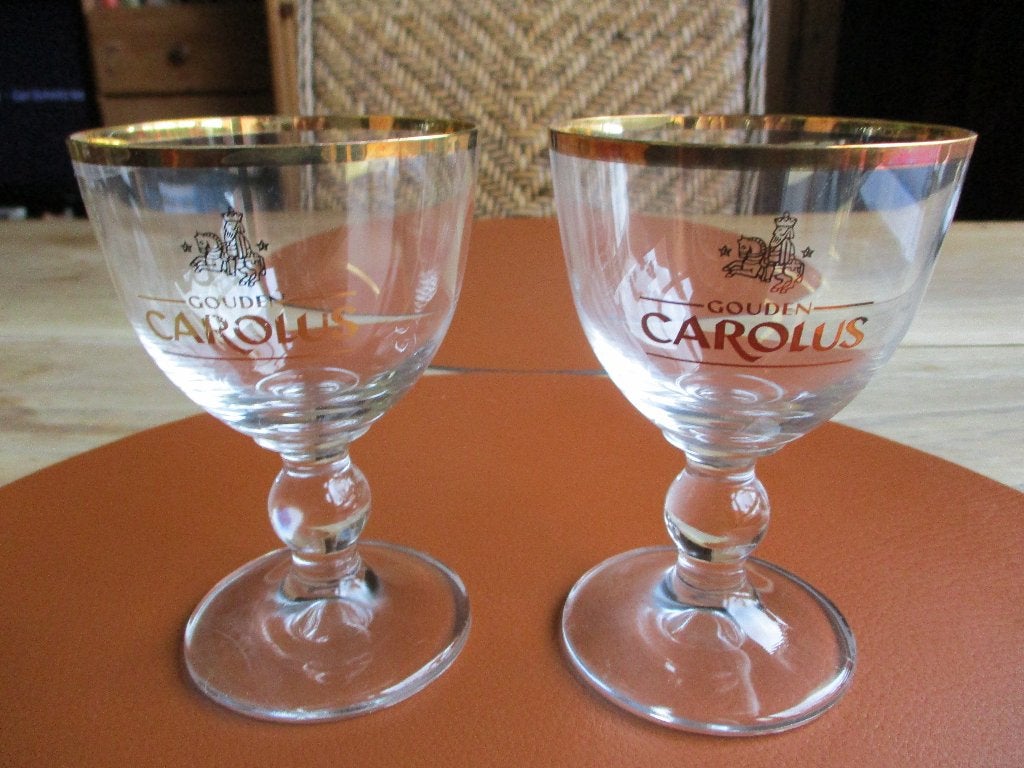 2 degustatieglazen van Gouden Carolus, Verzamelen, Ophalen of Verzenden, Nieuw, Glas of Glazen, Overige merken