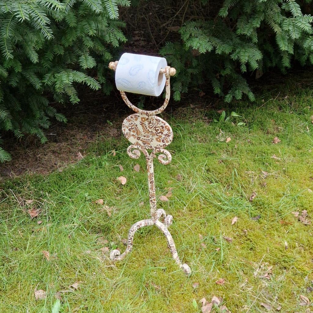 Toiletrolhouder in gietijzer, Ophalen