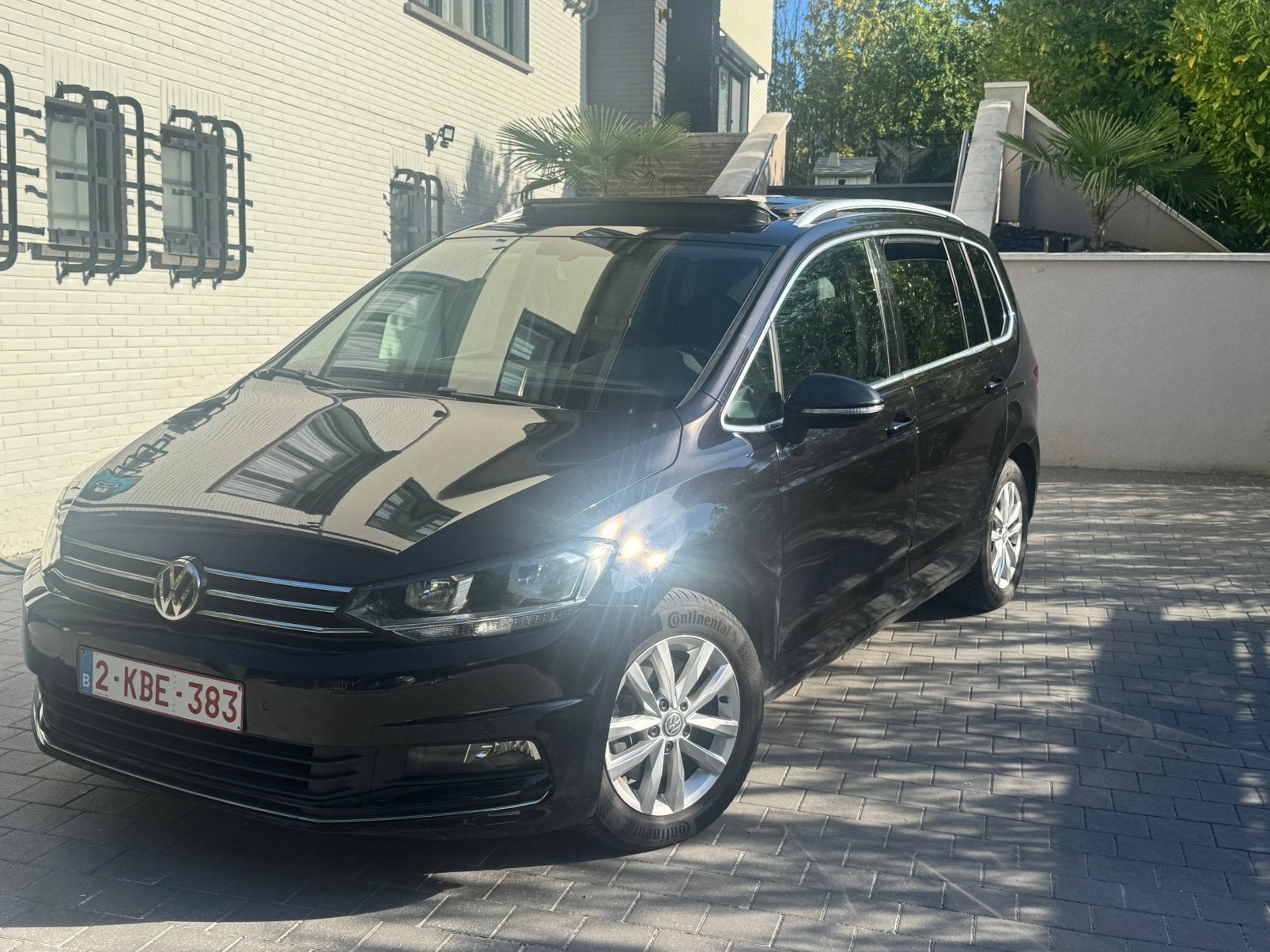 VW Touran 1.4 tsi highline cuir toit pano key less, Cuir, Achat, 7 places, Noir