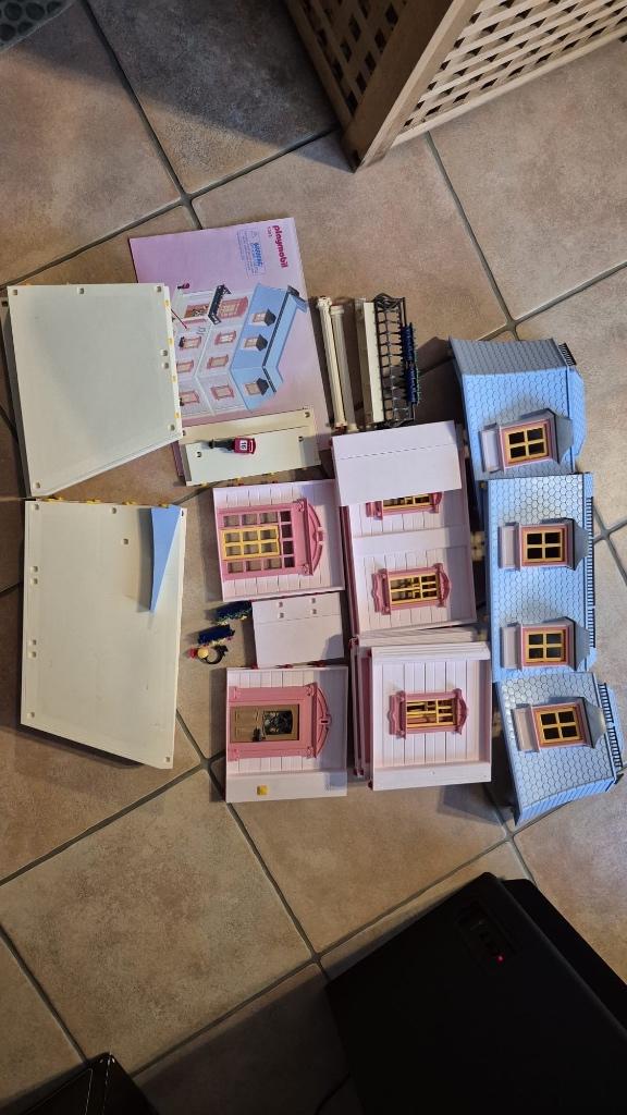 Playmobil herenhuis 5303, zie omschrijving, Ophalen of Verzenden, Zo goed als nieuw, Complete set