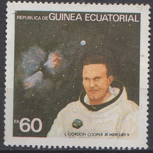 Equatoriaal Guinea - L.Gordon Cooper - Mercury Atlas 91978, Timbres & Monnaies, Timbres | Afrique, Enlèvement ou Envoi, Non oblitéré