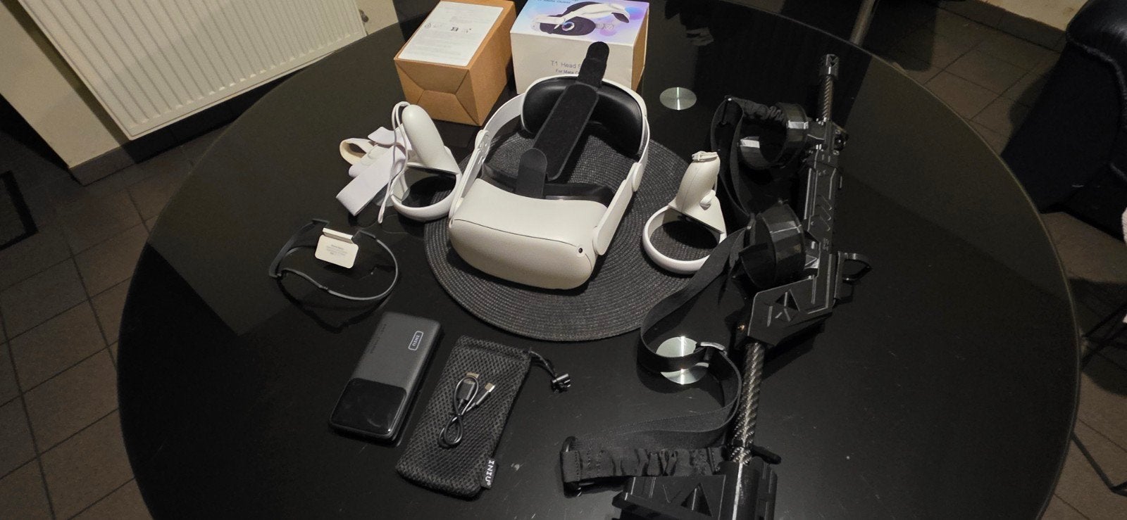 Meta Quest 2 - 256 Go avec fusil vr et batterie 10000ah, Enlèvement