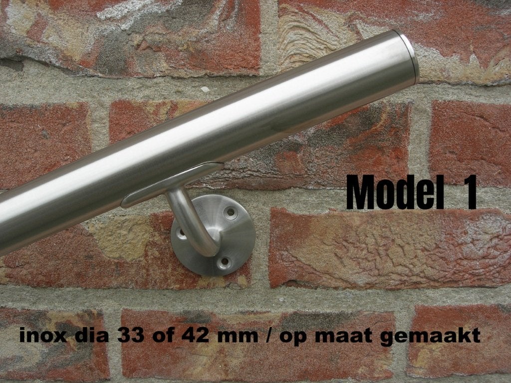 inox trapleuningen OP MAAT - rvs leuning - inox handreling, Ophalen, Nieuw, Trap, 4 meter of meer
