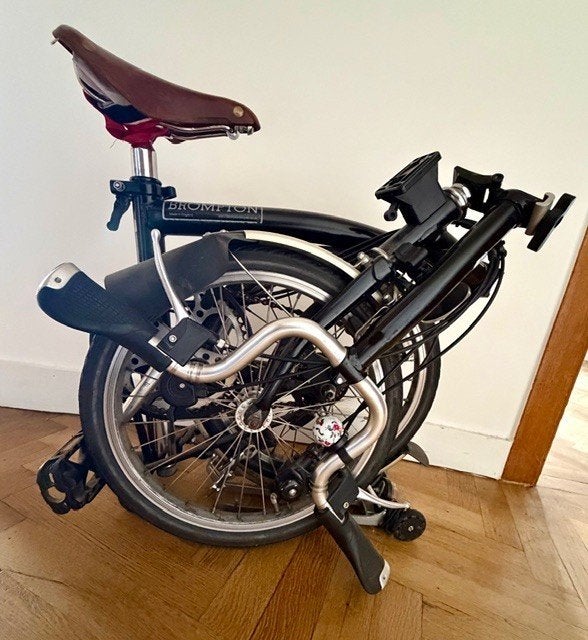 Brompton 6 vitesses – selle brooks neuve – excellent état, Vélos & Vélomoteurs, Vitesses, Enlèvement, Utilisé, Totalement pliable