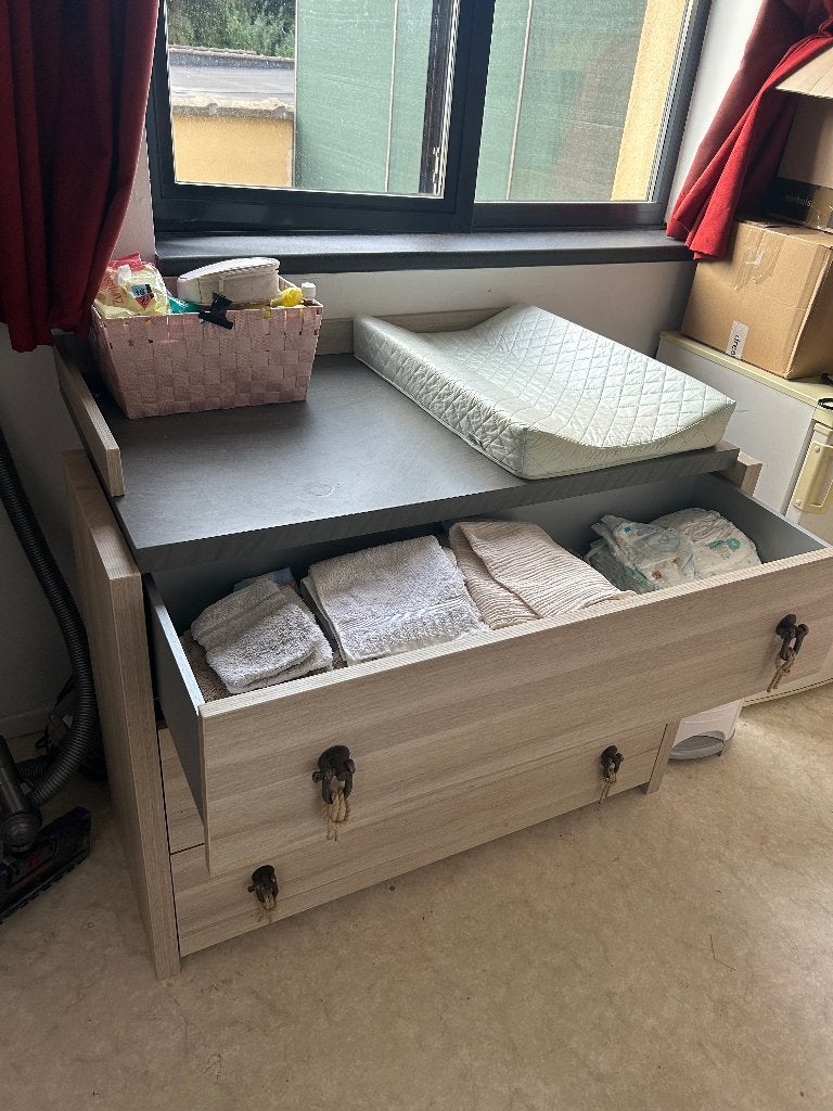 Verschoningstafel baby, Ophalen, 70 cm of meer, Opstaande rand, 100 cm of meer