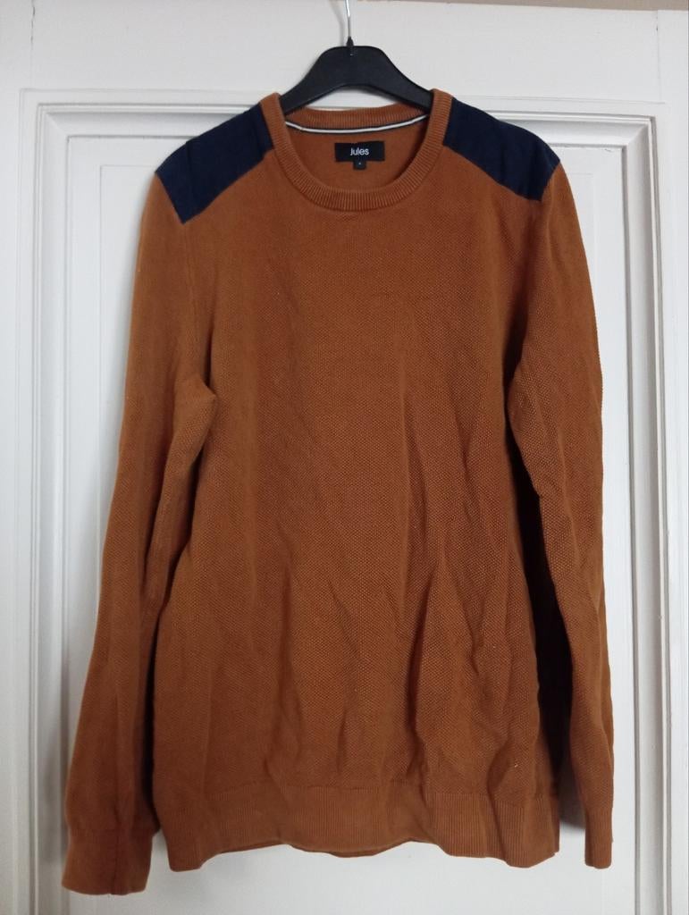 Jules - pull marron clair, taille L, Vêtements | Hommes, Pulls & Vestes, Enlèvement ou Envoi, Taille 52/54 (L)