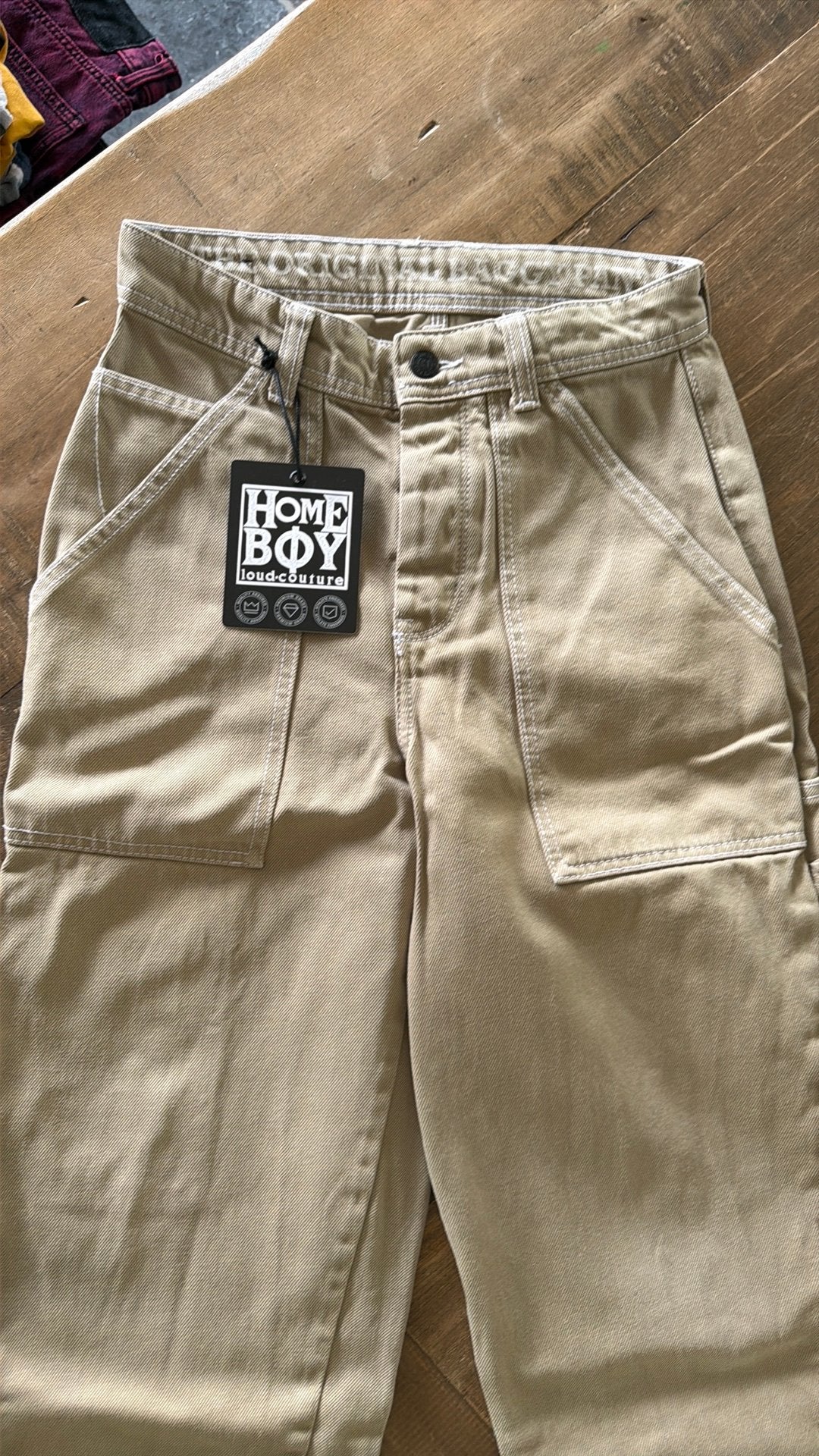 Beige Home Boy broek maat 30, Kinderen en Baby's, Kinderkleding | Maat 158, Ophalen of Verzenden, Zo goed als nieuw, Jongen, Broek