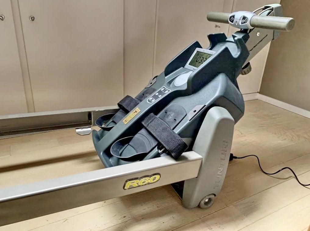 Rameur TUNTURI haut de gamme R60 – État remarquable – 350 €, Sports & Fitness, Appareils de fitness, Utilisé, Rameur, Bras, Jambes