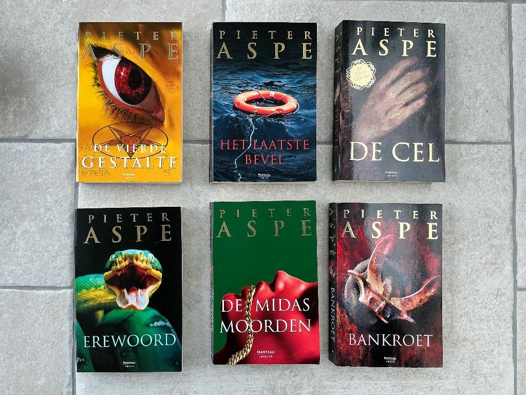 Pieter Aspe thrillers (25 stuks), Enlèvement ou Envoi, Comme neuf, Pieter Aspe, Belgique