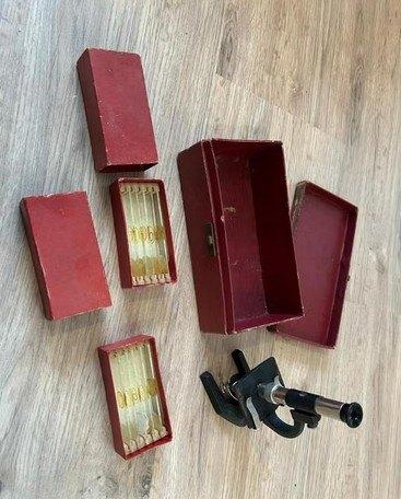 antieke microscoop, Antiek en Kunst, Ophalen of Verzenden