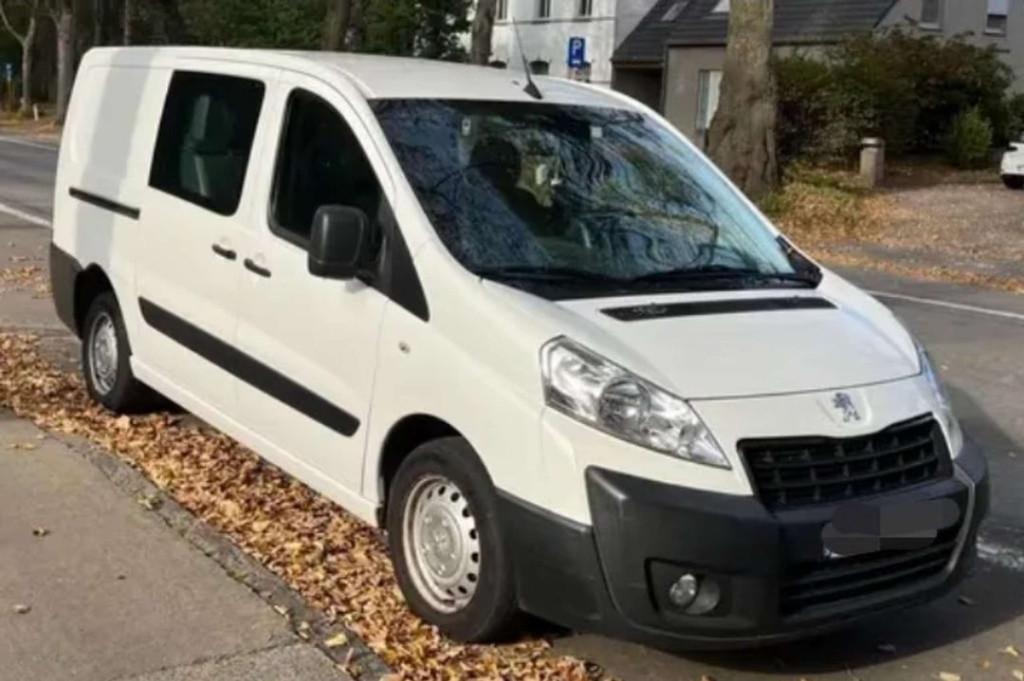 Peugeot expert 2.0Hdi DUBBEL CABINE bj. 2015 Euro 5, Stof, Gebruikt, Sound system, Bedrijf