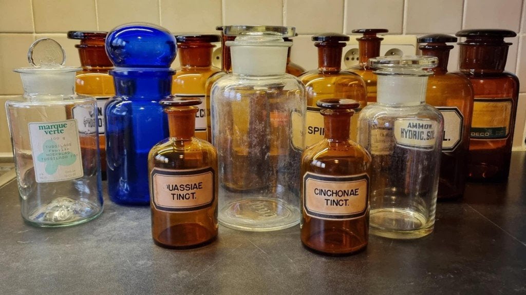 oude apotheekpotten, Antiquités & Art, Antiquités | Outils & Instruments, Enlèvement ou Envoi