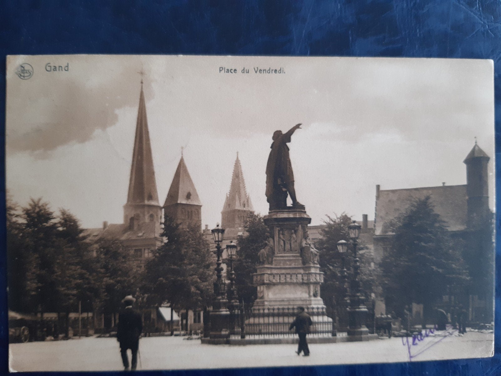 GENT GAND vrijdagsmarkt JACOB VAN ARTEVELDE 1906!, Ophalen of Verzenden