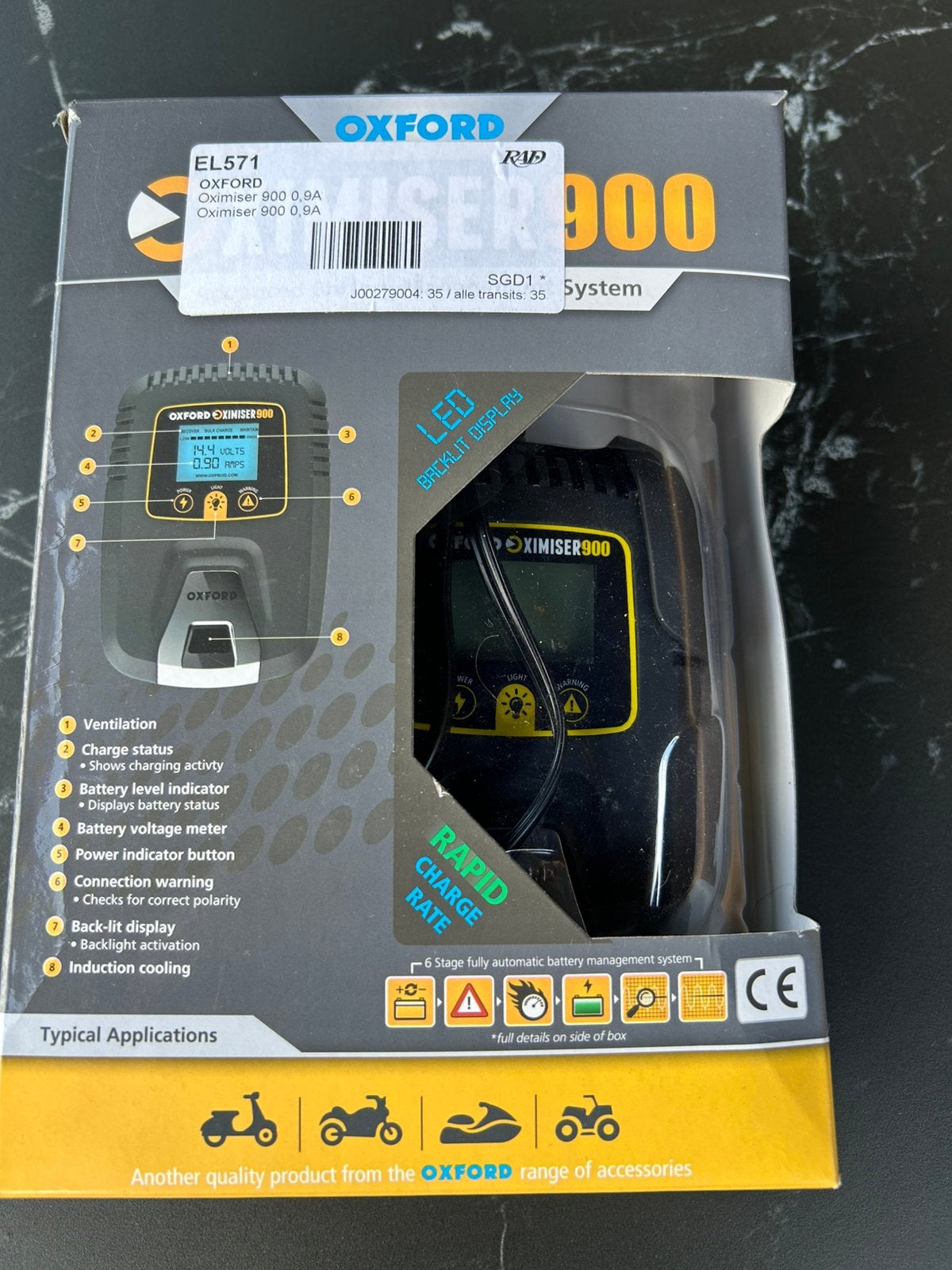 Chargeur Oxford Oximiser 900, Autos : Pièces & Accessoires, Utilisé