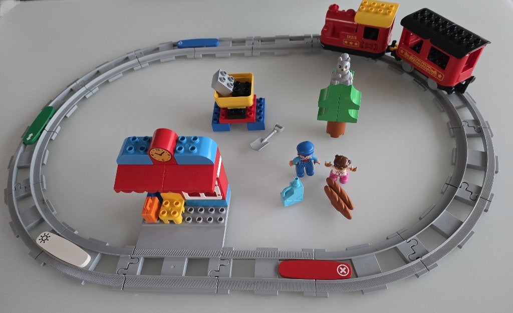 Duplo stoomtrein 10874, Ophalen of Verzenden, Compleet, Duplo