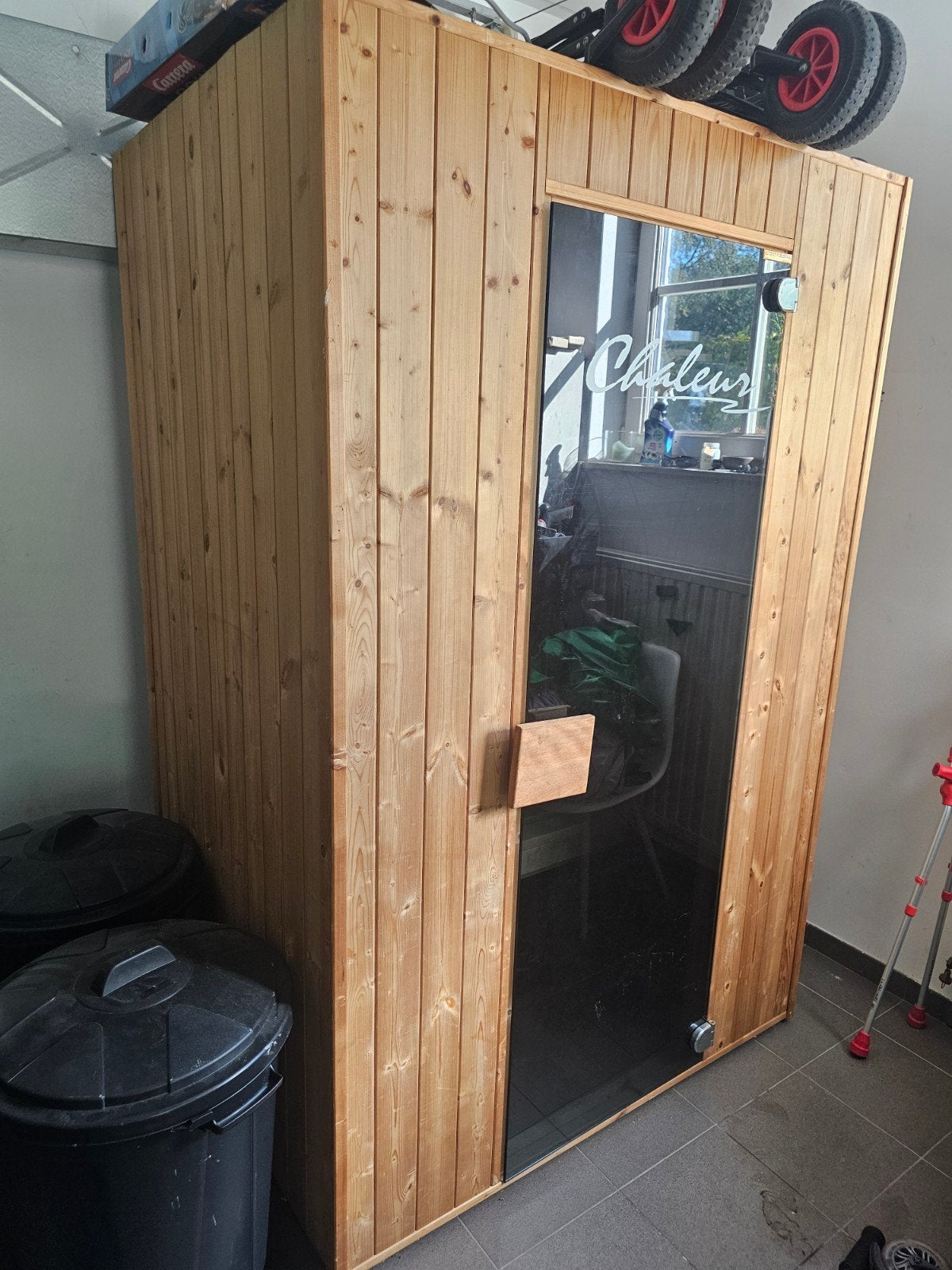 AlphaIndustries Chaleur Infraroodcabine/Sauna met Lichtherap, Ophalen, Gebruikt, Infrarood, Complete sauna