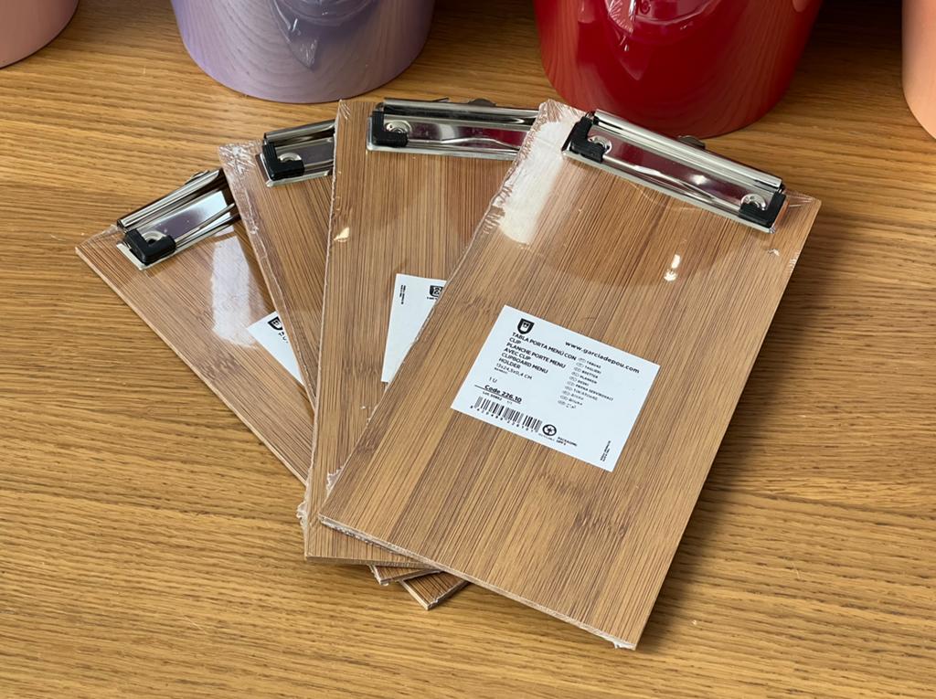 Planches porte Menu avec clip (4 pièces), Articles professionnels, Horeca | Autre, Enlèvement ou Envoi
