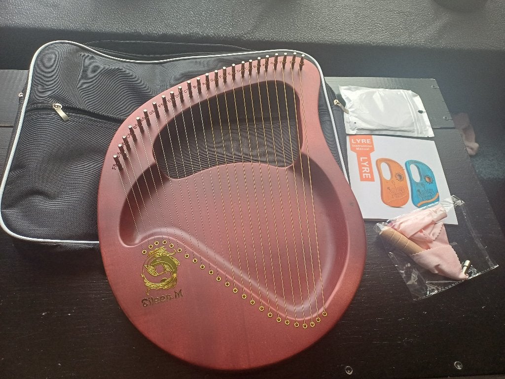 Schoot harpje met toebehoren, Ophalen, Zo goed als nieuw