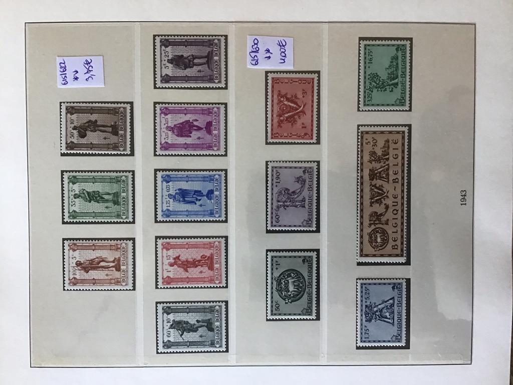 Belgische verzameling 1940-1956 in lindner album (deel 2), Ophalen of Verzenden, Postfris