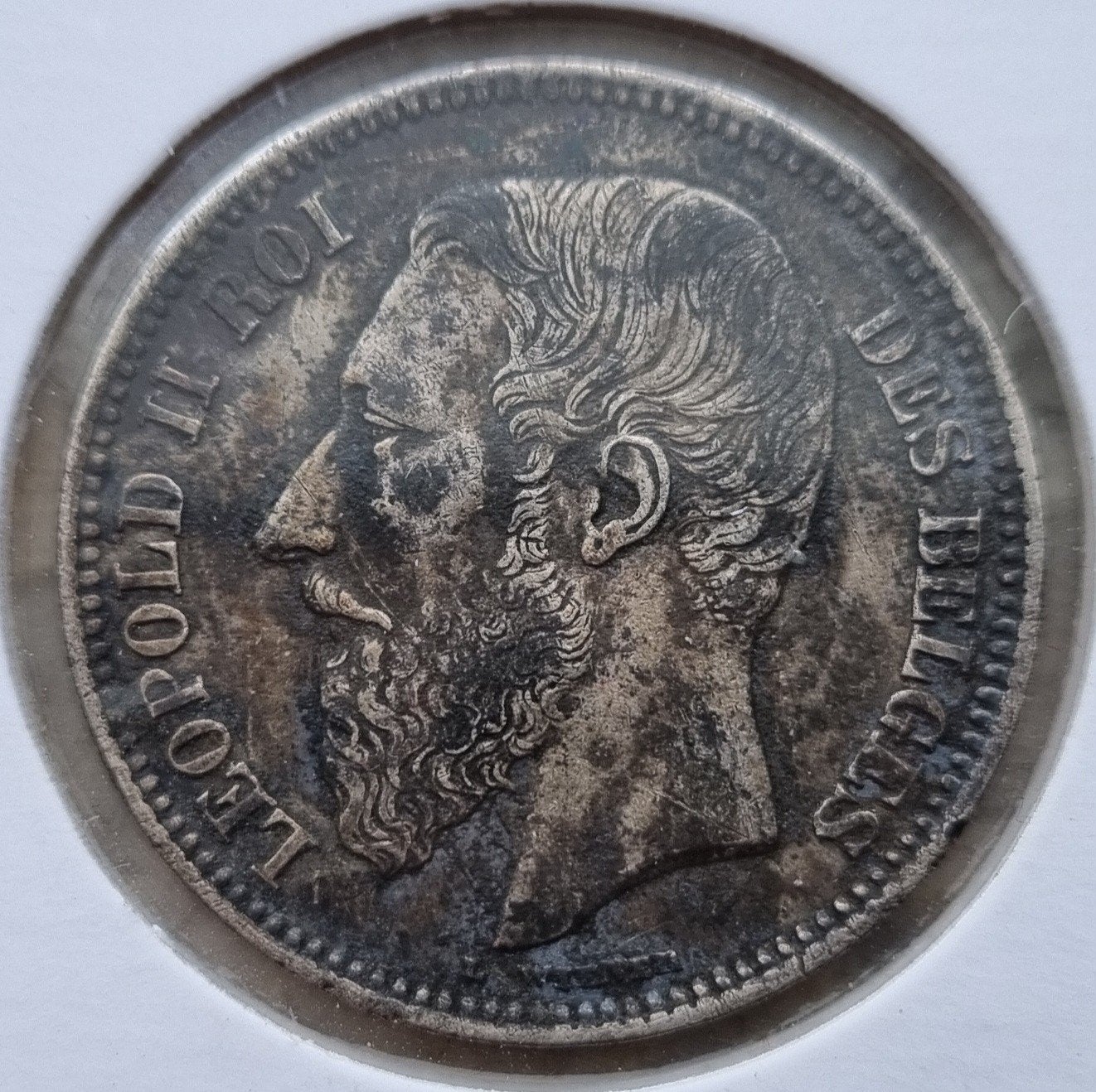 2 Francs 1867 Leopold II / Kwaliteit !, Ophalen of Verzenden, Losse munt, Zilver