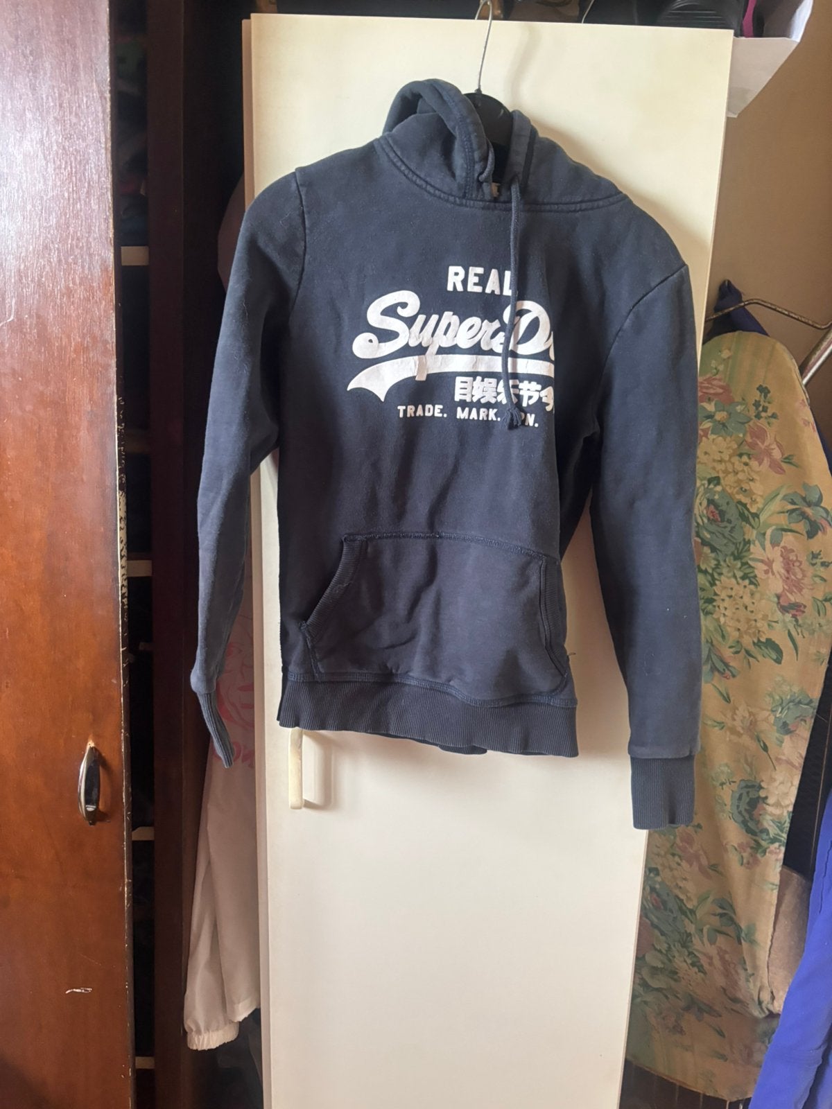 trui superdry, Kleding | Dames, Ophalen of Verzenden, Zo goed als nieuw, Maat 36 (S), Blauw